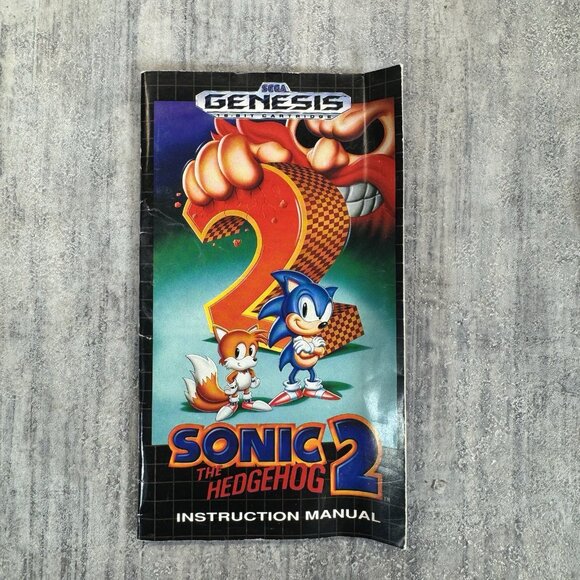Sonic the Hedgehog 2 (SEGA Genesis, 1992) CIB Complete w/ Manual Not For Resale - Picture 5 of 9